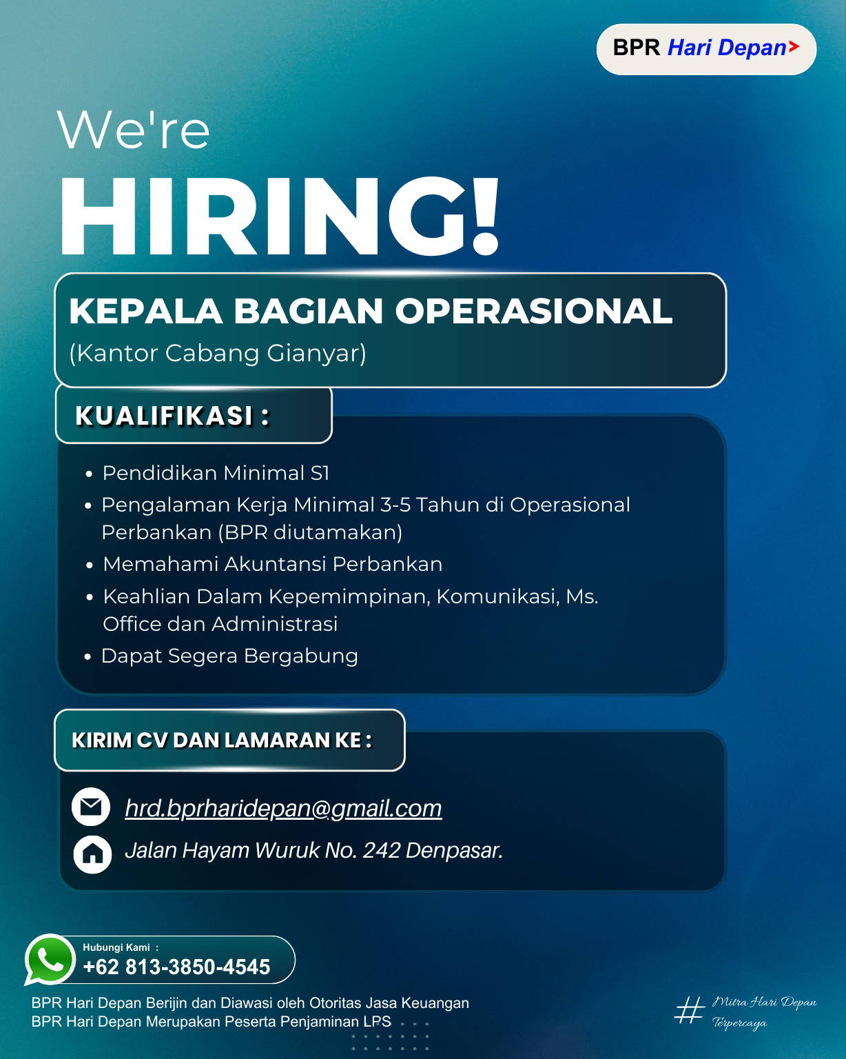 Loker KBO Kantor Cabangs
